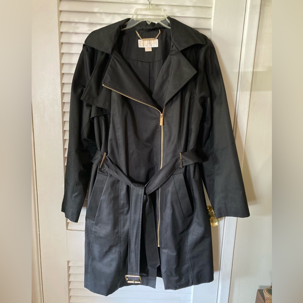 Michael Kors trench coat/rain coat, black, 0X